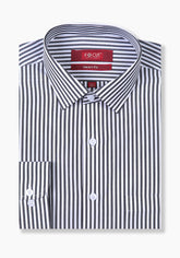 Monochrome Striped Smart Fit Shirt